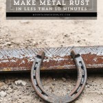 Ever wondered how to make new metal look old with a rusty, antique patina? See how you can make metal rust in less than 10 Minutes using items you probably already have on hand! MountainModernLife.com