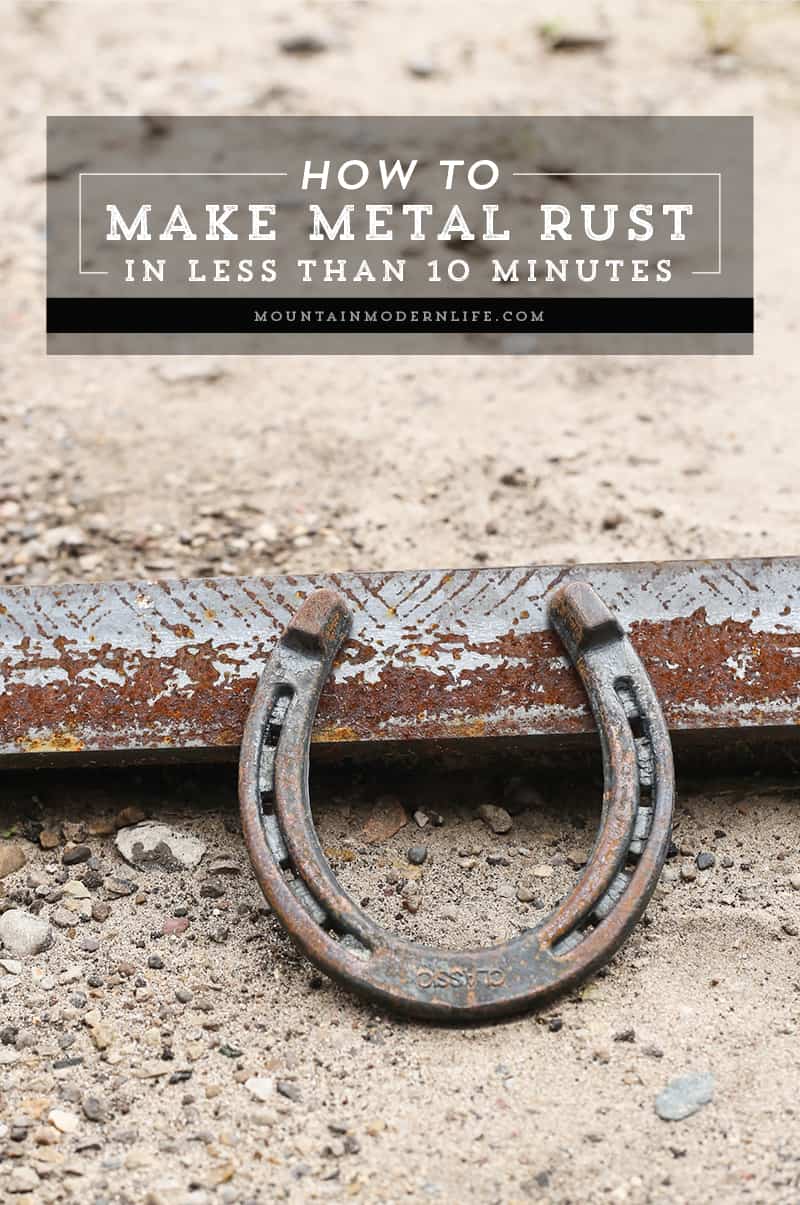 How to Make Metal Rust in Less than 10 Minutes
