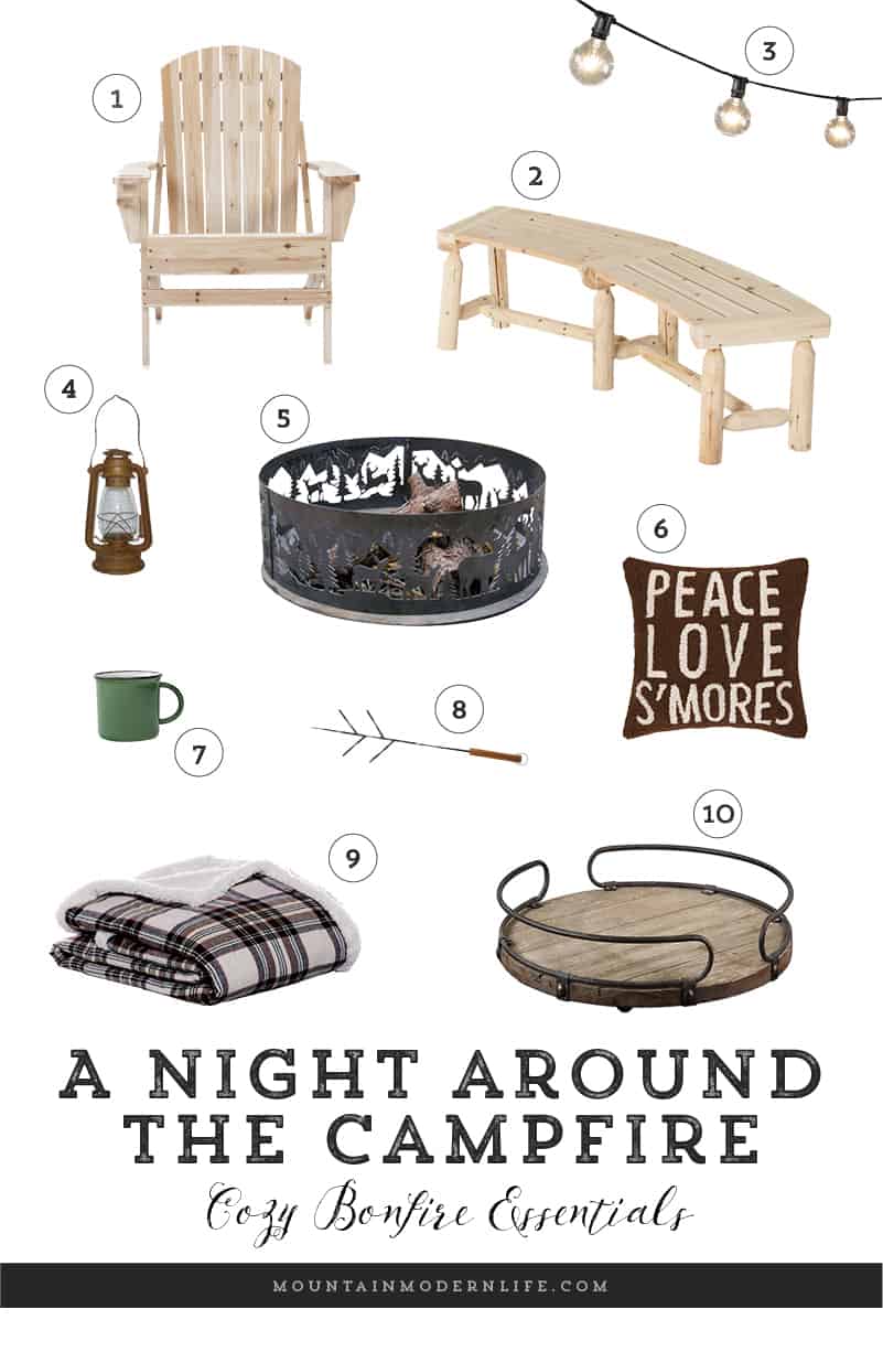 Make your next campfire extra cozy with these bonfire essentials, perfect for a night snuggling up underneath the stars. MountainModernLife.com