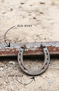 how to make metal rust to make it look old