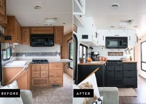Are you thinking about updating the kitchen in your RV or camper? Come see how we made a huge impact in our motorhome with our RV kitchen renovation!
