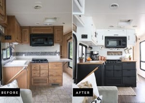 Are you thinking about updating the kitchen in your RV or camper? Come see how we made a huge impact in our motorhome with our RV kitchen renovation!