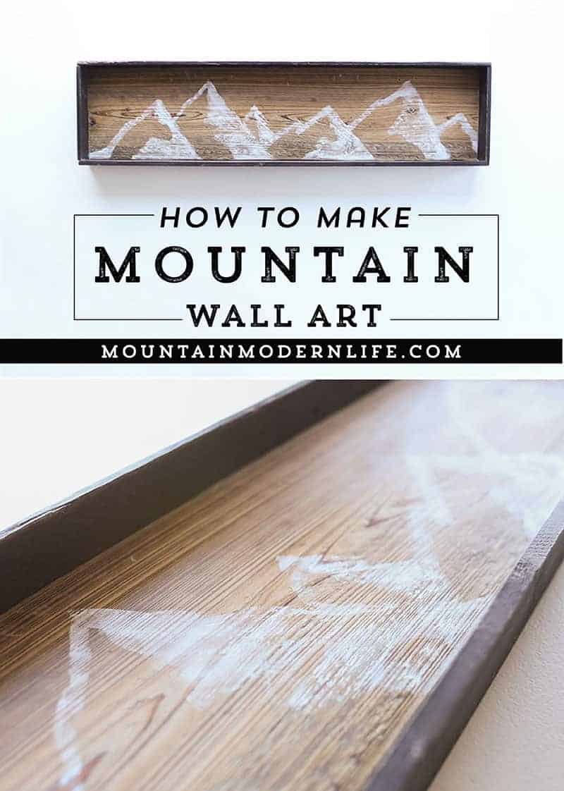 How to make mountain wall art | MountainModernLife.com
