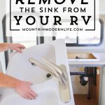 How to remove your RV kitchen sink | MountainModernLife.com