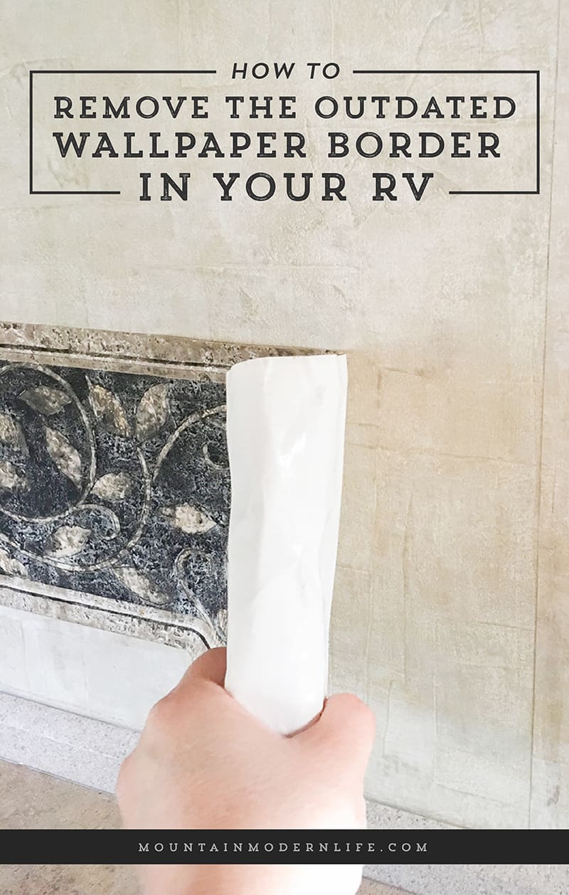 How to remove the outdated wallpaper border in your RV