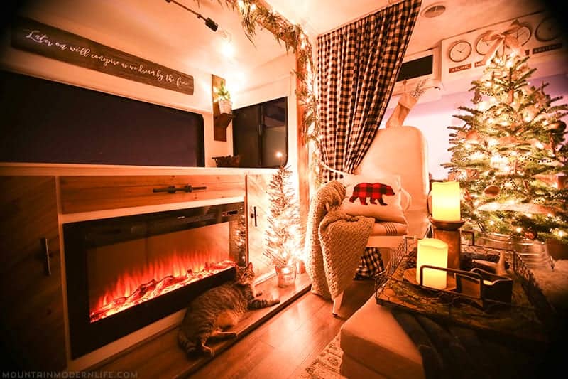 Are you looking for a creative way to hide your tv when it's not in use? We dive into how we hid our tv and added a cozy vibe with our electric fireplace.