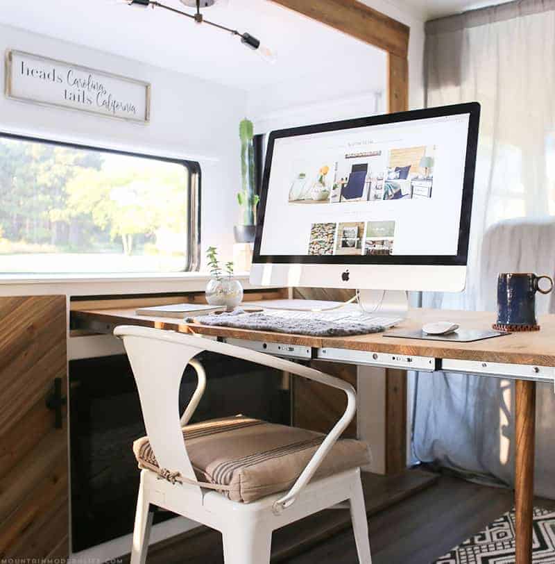 Updated roller shades in RV | MountainModernLife.com