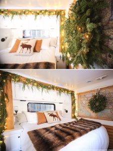 RV Christmas Home Tour - Come see how we decorated our tiny home on wheels for the holidays! MountainModernLife.com