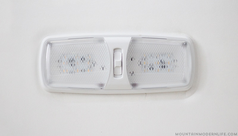 Are the dome lights in your RV wasting energy and getting way too hot? See how easy it is to install LED lights in a RV. | MountainModernLife.com