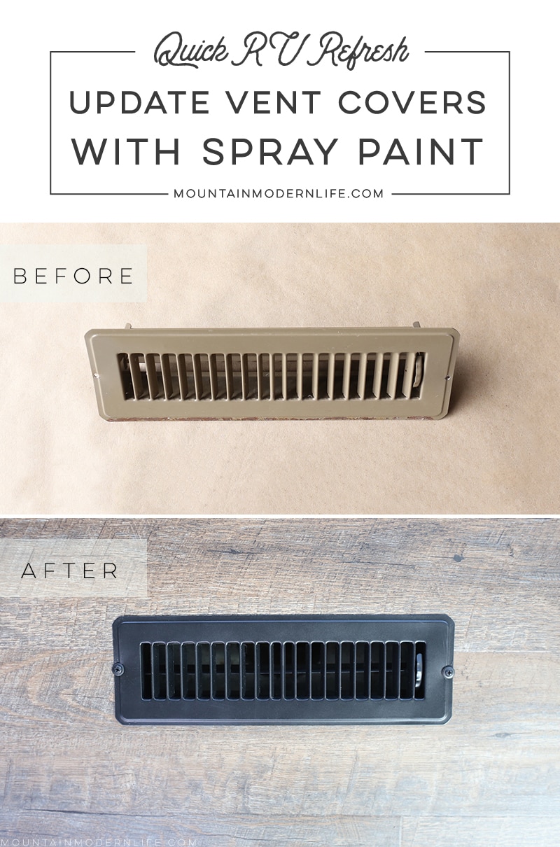 When it comes to renovating a home, even a tiny one on wheels, money spent on projects can quickly add up. Rather tha replace your RV vent covers, paint them! MountainModernLife.com