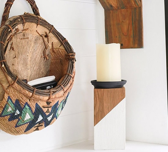 How to Make Rustic Modern Candle Holders | MountainModernLife.com