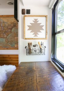 See how easy it is to make this simple rustic modern art, the perfect way to add Southwest or Navajo-inspired design to your home or RV! MountainModernLife.com