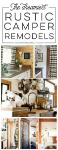If white paint, various wood tones, and lots of texture is your thing, you'll love these rustic camper remodels! MountainModernLife.com