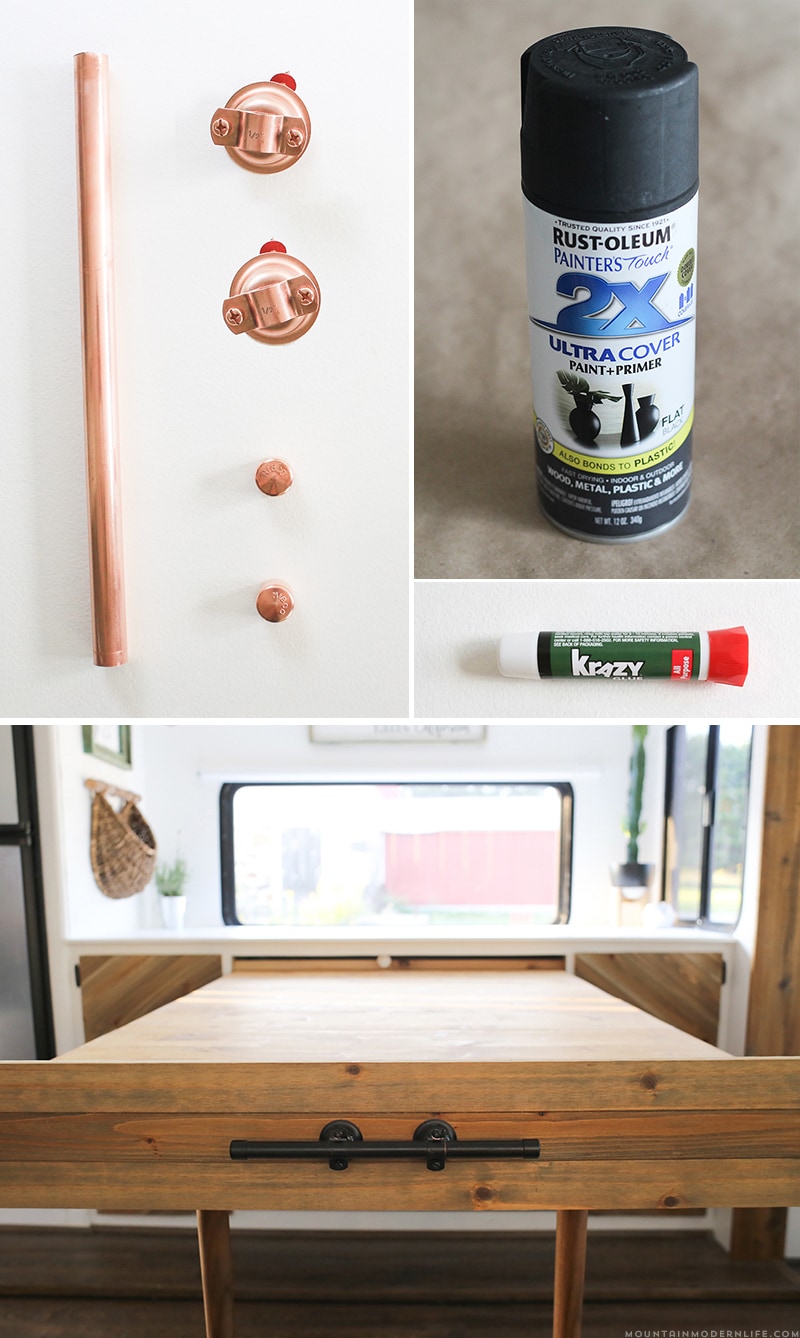 Looking for furniture hardware you can easily create and customize on a budget? Check out these Rustic Modern Cabinet Pulls! MountainModernLife.com