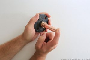 Rustic Modern DIY Paper Towel Holder using Copper Pipe Fittings | MountainModernLife.com
