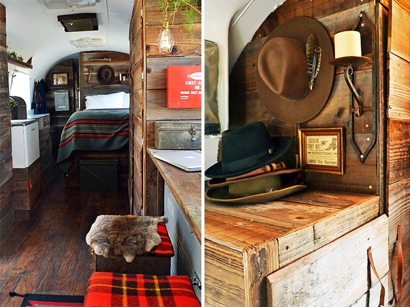 If white paint, various wood tones, and lots of texture is your thing, you'll love these rustic camper remodels! Photo Source: The Local Branch