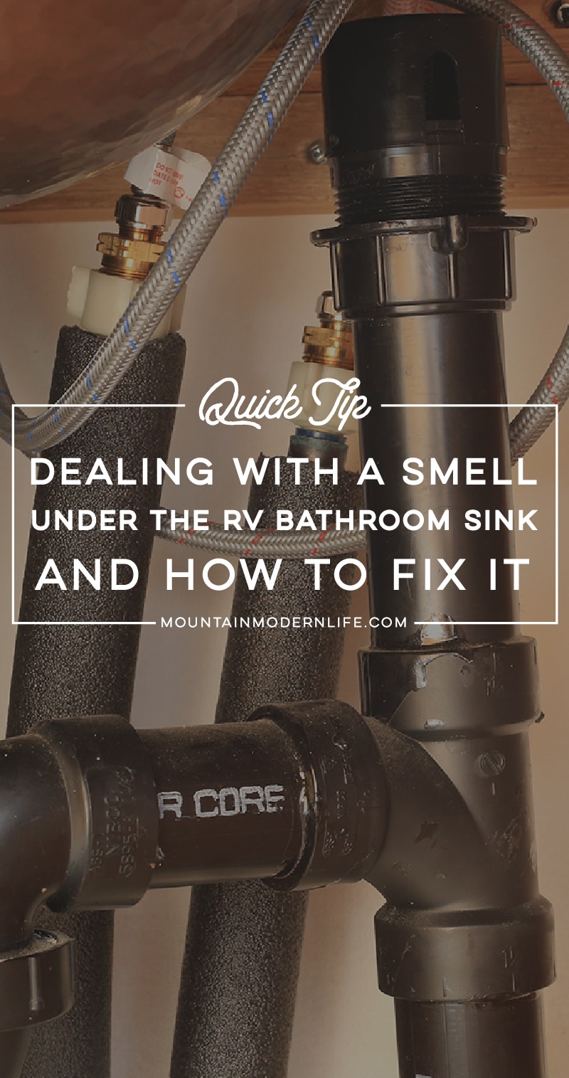 Gotta Funky Smell Under the RV Bathroom Sink?