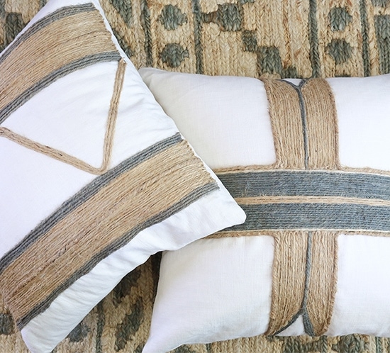 Re-imagined No-Sew Rustic Pillows