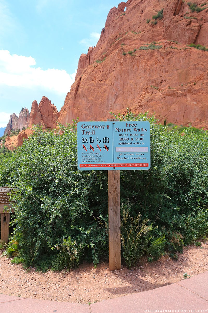 Looking for something free to do around Colorado Springs? Visit Garden of the Gods and see stunning rock formations set against spectacular mountain views! MountainModernLife.com