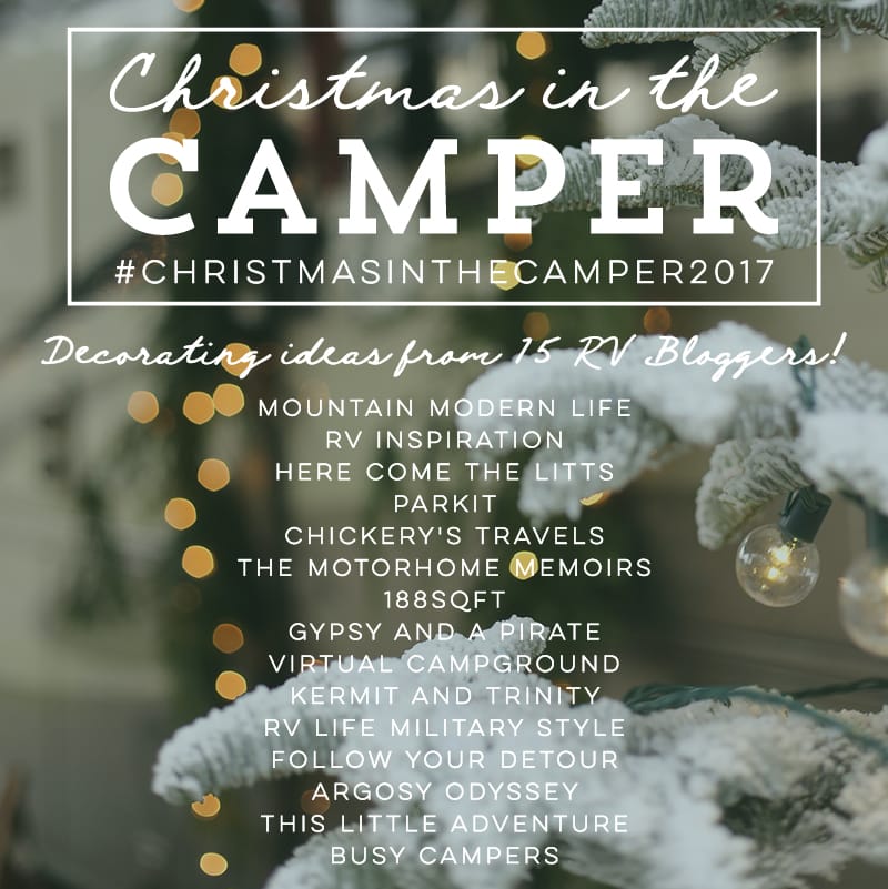 Christmas in the Camper! See how 15 RV bloggers decorate their tiny homes for the holidays! MountainModernLife.com
