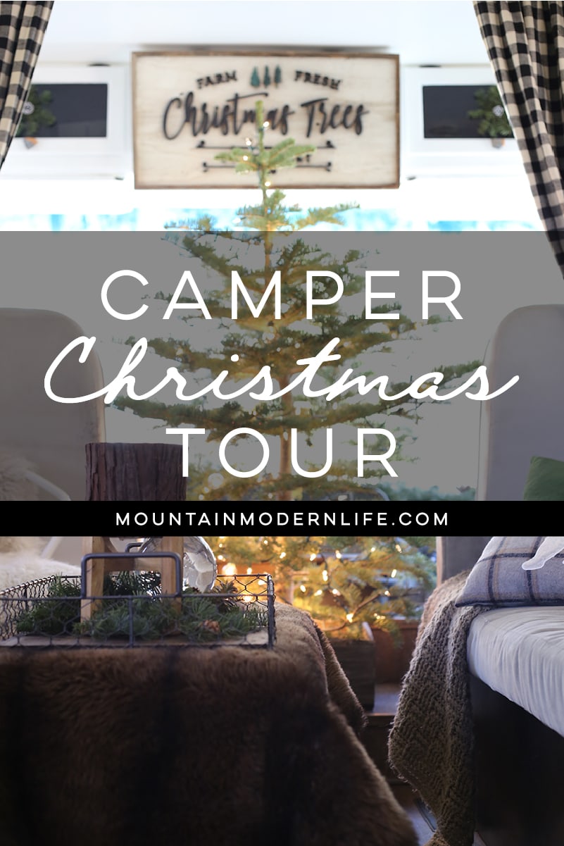 Cabin-Inspired Christmas in the Camper