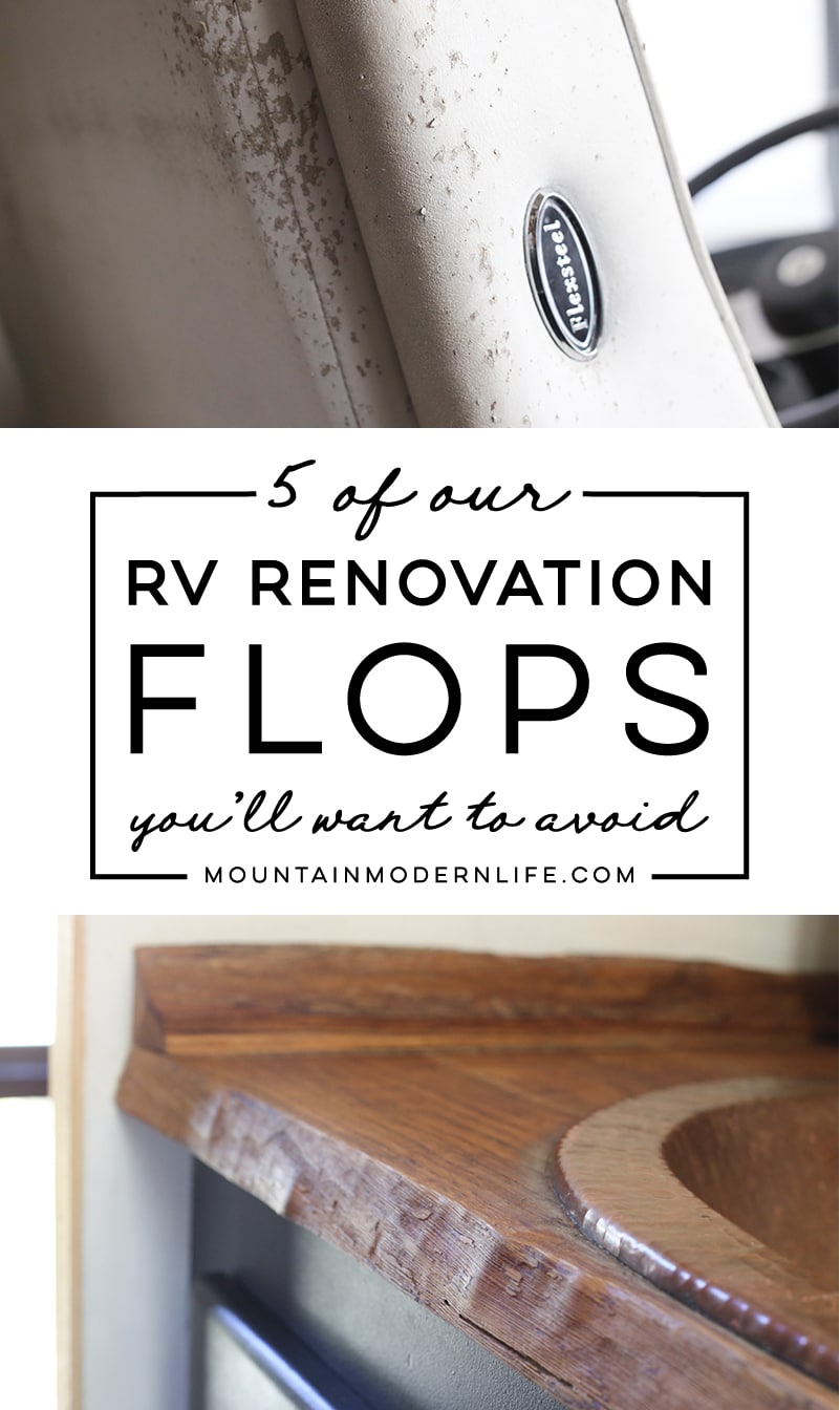 RV Renovation Flops You\'ll Want to Avoid