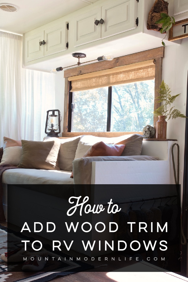 How to add wood trim to RV Windows
