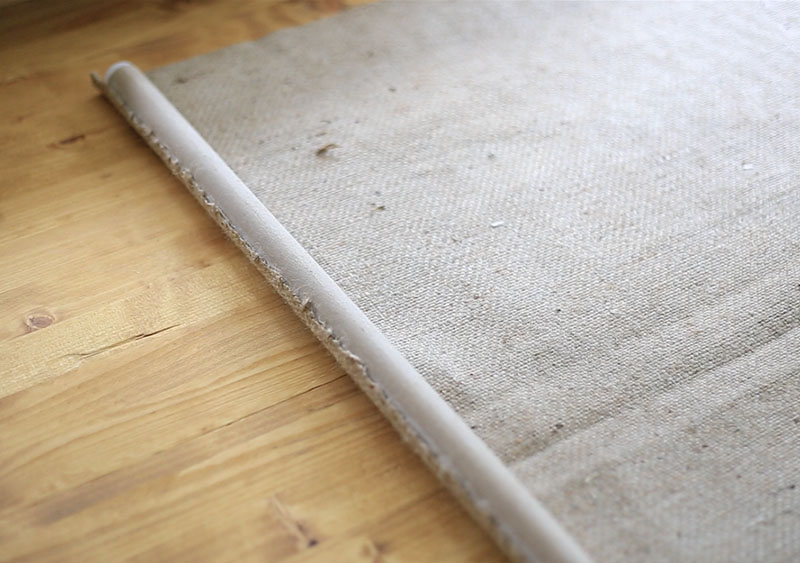how to make burlap roller shades