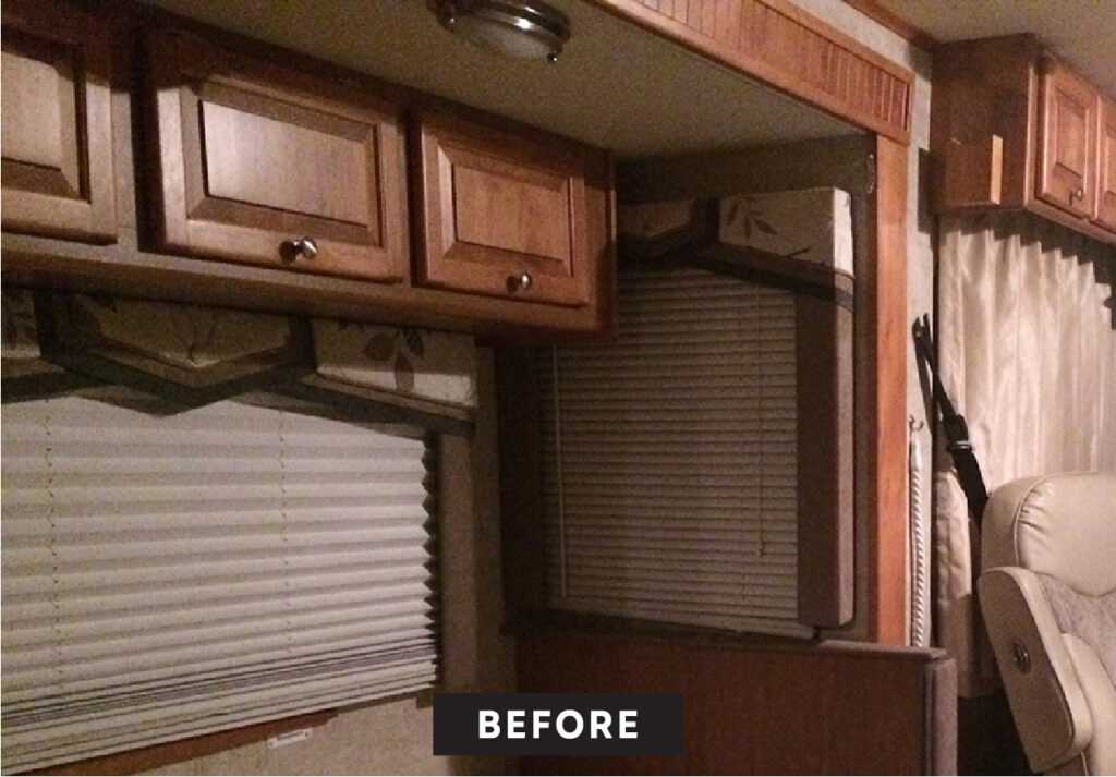 RV outdated window treatments