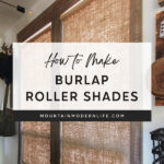 cordless burlap roller shades