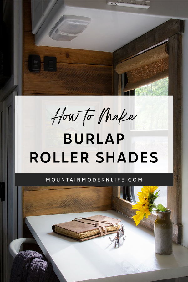 How to Make Burlap Roller Shades