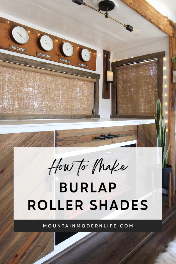How to Make Burlap Roller Shades