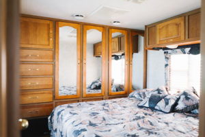 Camper Design Vibes: Tour this innovative, Rustic Modern Motorhome that was renovated by This Little Adventure! You’re gonna love this tiny home on wheels! MountainModernLife.com