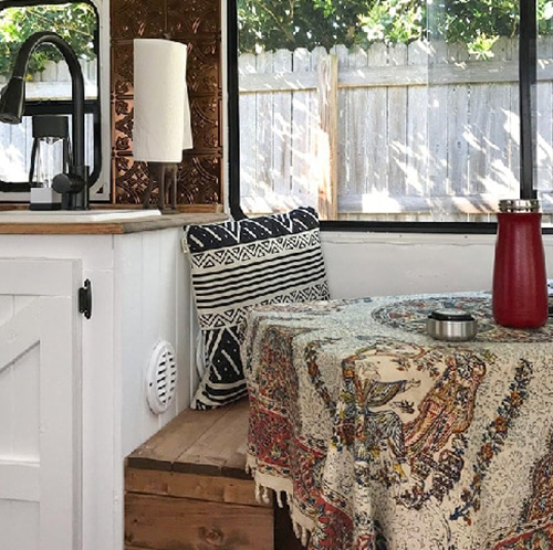 Tour this Eclectic Camper with Rustic Details