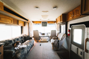 Camper Design Vibes: Modern Meets Rustic in this Creative RV Renovation from This Little Adventure! Featured on MountainModernLife.com