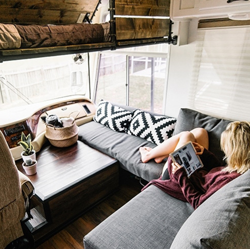 Rustic Meets Modern in this Creative RV Renovation