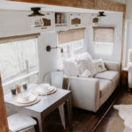 Tour this modern farmhouse-inspired fifth wheel from The Arrow Anglers! MountainModernLife.com