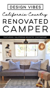 Tour this Amazing Travel Trailer Renovation with Califorinia Country Vibes! Featuring Brittany from Kalifornia Kountry on Instagram! MountainModernLife.com