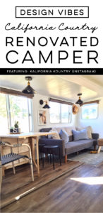 Tour this Amazing Travel Trailer Renovation with Califorinia Country Vibes! Featuring Brittany from Kalifornia Kountry on Instagram! MountainModernLife.com