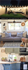 Tour this California Country Travel Trailer Renovation from Kalifornia Kountry of Instagram! Featured on MountainModernLife.com