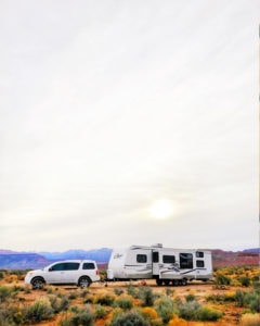 (Camper) Design Vibes Featuring ThoseByrneGirls: See how a family of 6 travels in this bohemian-inspired Camper! MountainModernLife.com