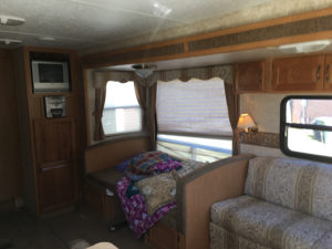 (Camper) Design Vibes Featuring ThoseByrneGirls: See how a family of 6 travels in this bohemian-inspired Camper! MountainModernLife.com