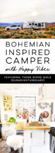 Thinking about traveling with your family? Tour this beautiful, bohemian-inspired camper that belongs to a family of 6! / Photos from: Those Byrne Girls/Our Adventure Diary / Featured on MountainModernLife.com