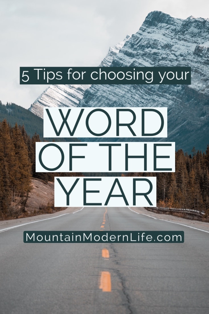 5 Steps to help you choose your Word of the Year