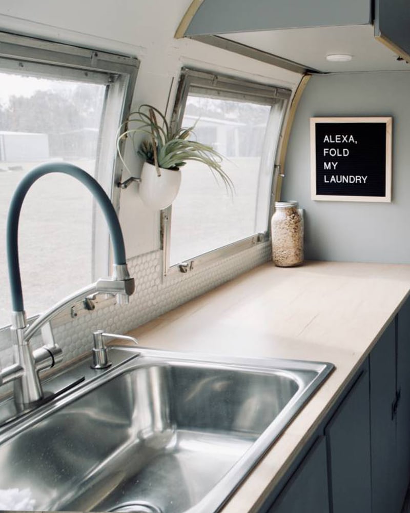 Camper Tour: Meet Magdalene the Airstream, a vintage trailer renovated by @SteadyStreaminCashios! | Featured on MountainModernLife.com