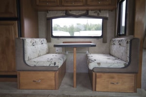 RV dinette booth