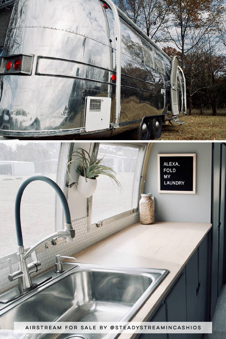 Camper Tour: Meet Magdalene the Airstream, a vintage trailer renovated by @SteadyStreaminCashios! | Featured on MountainModernLife.com