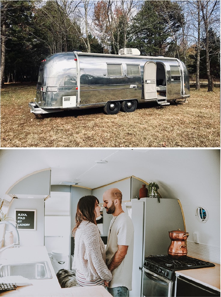 Camper Tour: Meet Magdalene the Airstream, a vintage trailer renovated by @SteadyStreaminCashios! | Featured on MountainModernLife.com