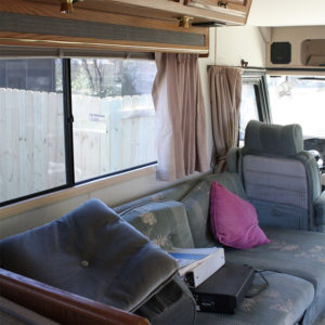 This couple lives on a blueberry farm in their bohemian-inspired RV! View the tour from @TheRamblrRV on MountainModernLife.com