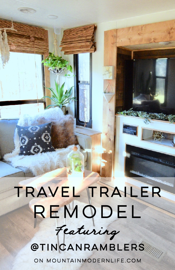 This renovated travel trailer from @TinCanRamblers has major Southwestern Vibes! See the before and after on MountainModernLife.com